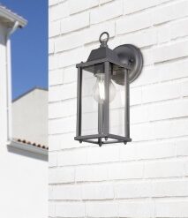 Φωτιστικό Τοίχου Trio Lighting   E27 Ανθρακί Αλουμίνιο   IP23 201960142