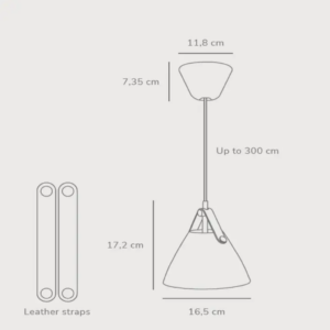 Κρεμαστό Φωτιστικό DFTP Strap16 1xG9 Κρεμαστό Λευκού Χρώματος – 2020013001