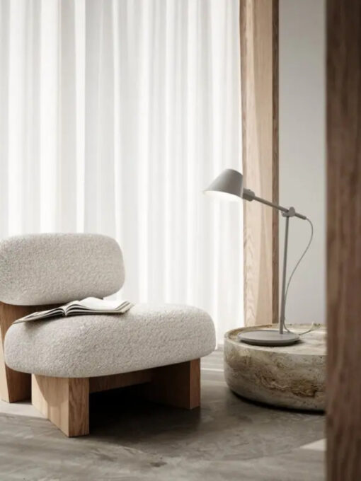 Επιτραπέζιο Φωτιστικό DFTP Stay 1xE27 Γκρι Χρώματος – 2020445010