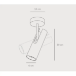 Φωτιστικό Οροφής DFTP  Mib 1xGU10 Λευκού Χρώματος – 2020666001