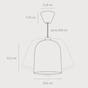Κρεμαστό Φωτιστικό DFTP  Angle 1xE27 Γκρι Χρώματος – 2020673011