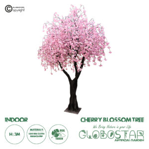 GloboStar® Artificial Garden CHERRY BLOSSOM TREE 20212 Τεχνητό Διακοσμητικό Δέντρο Άνθος Κερασιάς Υ300cm