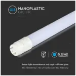 Λάμπα LED G13 T8 Samsung SMD Nano-Plastic 7.5W 600mm Rotatable Ψυχρό λευκό 6500K 110lm/W V-TAC – 21687