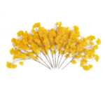 GloboStar® Artificial Garden GINKGO BRANCH 20229 10 x Τεχνητά Διακοσμητικά Κλαδία Γκίγκο Π50 x Υ65cm