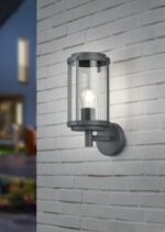 Φωτιστικό Τοίχου Trio Lighting   E27 Ανθρακί Αλουμίνιο   IP44 202360142