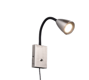 Φωτιστικό Τοίχου Trio Lighting WANDA  1x GU10 Νίκελ Ματ Μεταλλικό   – 202670107