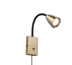 Φωτιστικό Τοίχου Trio Lighting WANDA  1x GU10 Ορείχαλκος Ματ Μεταλλικό   – 202670108