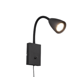 Φωτιστικό Τοίχου Trio Lighting WANDA  1x GU10 Μαύρο Ματ Μεταλλικό   – 202670132