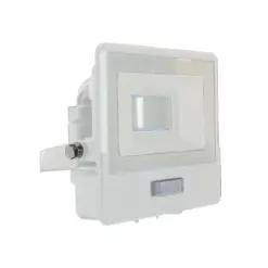 LED Προβολέας με Ανιχνευτή Κίνησης 10W V-TAC PRO Samsung Chip 100° 735lm Λευκός IP65 Θερμό 3000K – 20268