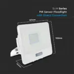 LED Προβολέας με Ανιχνευτή Κίνησης 20W V-TAC PRO Samsung Chip 100° 1510lm Λευκός IP65 Θερμό 3000K – 20271