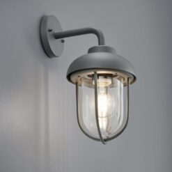 Φωτιστικό Τοίχου Trio Lighting   E27 Ανθρακί Αλουμίνιο   IP44 202760142