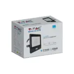 LED Προβολέας με Ανιχνευτή Κίνησης 1m Καλώδιο 30W V-TAC PRO Samsung Chip 100° 2340lm Μαύρος IP65 Θερμό 3000K – 20286
