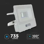 LED Προβολέας με Ανιχνευτή Κίνησης 10W V-TAC PRO Samsung Chip 100° 735lm Λευκός IP65 Φυσικό 4000K – 20293