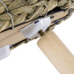 GloboStar® Artificial Garden SKOPELOS 20296 Διακοσμητικό Πλεκτό Καλάθι – Κασπώ Γλάστρα – Flower Pot Μπεζ με Καφέ Φ26cm x Υ36cm