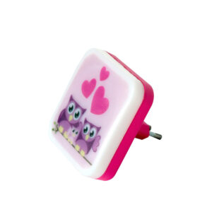 GloboStar® KIDDO 202-0002 Παιδικό Φωτιστικό Νυκτός LED 1W 95lm 360° AC220-240V IP20 Ψυχρό Λευκό 6000K- Μ5.5 x Π5.5 x Υ8cm – 2 Χρόνια Εγγύηση