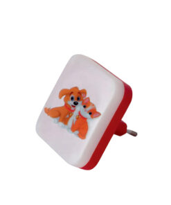 GloboStar® KIDDO 202-0008 Παιδικό Φωτιστικό Νυκτός LED 1W 95lm 360° AC220-240V IP20 Ψυχρό Λευκό 6000K – Μ5.5 x Π5.5 x Υ8cm – 2 Χρόνια Εγγύηση