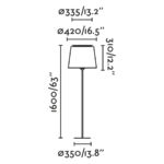 Faro Barcelona SAVOY Φωτιστικό Δαπέδου, Λευκού Χρώματος – 20306-85