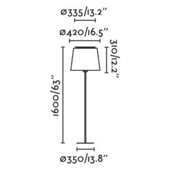 Faro Barcelona SAVOY Φωτιστικό Δαπέδου, Λευκού Χρώματος – 20306-85