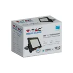 LED Προβολέας 50W V-TAC PRO Samsung Chip Μαύρος 100° 4000lm Αδιάβροχος IP65 Θερμό 3000K – 20313
