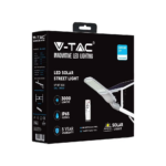 LED Ηλιακό Φωτιστικό Δρόμου 50W V-TAC PRO Samsung Chip 120° 3000lm Γκρι IP65 Ψυχρό 6400K για Ιστό & Τοίχο με Τηλεχειριστήριο – 20341