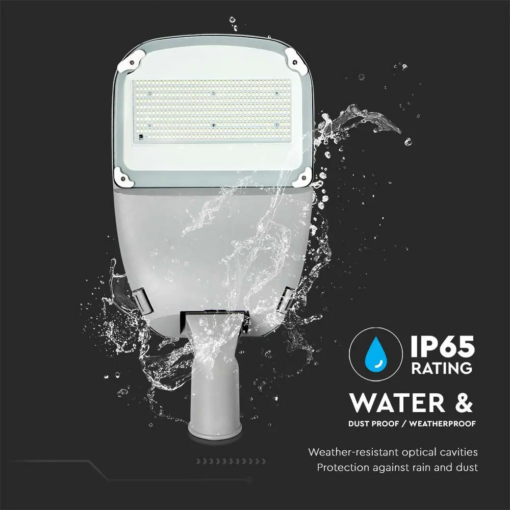 LED Ηλιακό Φωτιστικό Δρόμου 50W V-TAC PRO Samsung Chip 120° 3000lm Γκρι IP65 Ψυχρό 6400K για Ιστό & Τοίχο με Τηλεχειριστήριο – 20341