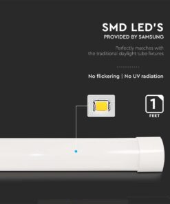 10W LED Samsung chip Πρισματικό Γραμμικό Φωτιστικό 30cm V-TAC 1000lm 120° Ψυχρό 6500K – 20346