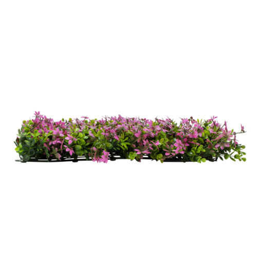 GloboStar® Artificial Garden CYPHEA HYSSOPIFOLIA 20350 Τεχνητό Διακοσμητικό Πάνελ Λουλουδιών – Κάθετος Κήπος σύνθεση Άνθος Κουφέας Μ50 x Π50 x Υ11cm