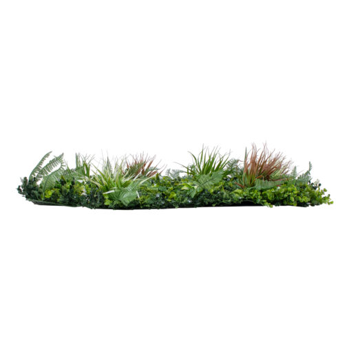 GloboStar® Artificial Garden JUNGLE FERN 20351 Τεχνητό Διακοσμητικό Πάνελ Φυλλωσιάς – Κάθετος Κήπος σύνθεση Ζούγκλα Φτέρης Μ100 x Π100 x Υ20cm
