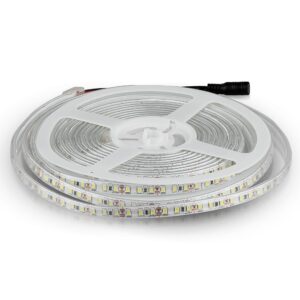 LED Ταινία 7.2W V-TAC Dimmable 600lm/m Αδιάβροχη IP65 Φυσικό Λευκό 4000K 5 Μέτρα – 212044