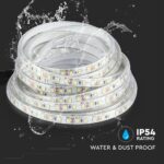 LED Ταινία 7.2W V-TAC Dimmable 600lm/m Αδιάβροχη IP65 Φυσικό Λευκό 4000K 5 Μέτρα – 212044