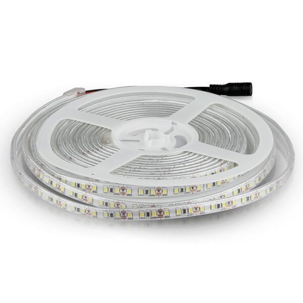 LED Ταινία 7.2W V-TAC Dimmable 600lm/m Αδιάβροχη IP65 Φυσικό Λευκό 4000K 5 Μέτρα – 212044