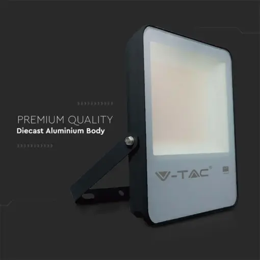 LED Προβολέας 100W V-TAC PRO Samsung Chip Μαύρος 100° 13700lm Αδιάβροχος IP65 Φυσικό 4000K – 20406