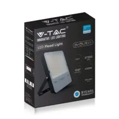 LED Προβολέας 200W V-TAC PRO Samsung Chip Μαύρος 100° 27350lm Αδιάβροχος IP65 Ψυχρό 6400K – 20411