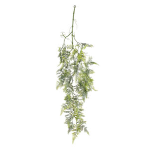 GloboStar® Artificial Garden FERN HANGING BRANCH 20413 Τεχνητό Διακοσμητικό Κρεμαστό Φυτό Φτέρη Υ89cm