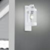 Φωτιστικό Τοίχου Trio Lighting   E27 Λευκό Ματ Αλουμίνιο   IP44 204160131