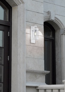 Φωτιστικό Τοίχου Trio Lighting   E27 Λευκό Ματ Αλουμίνιο   IP44 204160131