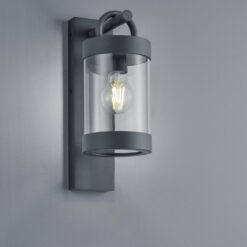 Φωτιστικό Τοίχου Trio Lighting   E27 Ανθρακί Αλουμίνιο   IP44 204160142