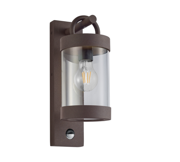 Φωτιστικό Τοίχου Trio Lighting   E27 Σκουριά Αλουμίνιο   IP44 204169124