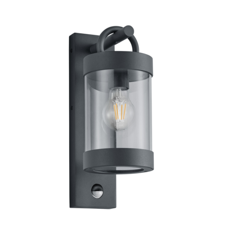 Φωτιστικό Τοίχου Trio Lighting   E27 Ανθρακί Αλουμίνιο   IP44 204169142