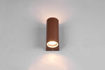 Φωτιστικό Τοίχου Trio Lighting ROYA  2x GU10 Σκουριά Χυτό Αλουμίνιο IP44  – 204260224