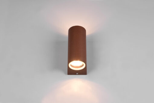 Φωτιστικό Τοίχου Trio Lighting ROYA  2x GU10 Σκουριά Χυτό Αλουμίνιο IP44  – 204260224