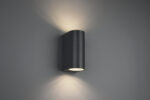 Φωτιστικό Τοίχου Trio Lighting   2xGU10 Ανθρακί Αλουμίνιο   IP44 204260242