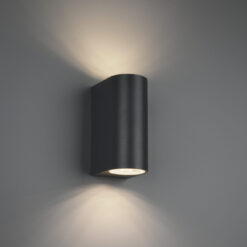 Φωτιστικό Τοίχου Trio Lighting 2xGU10 Ανθρακί Αλουμίνιο IP44 204260242