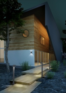 Φωτιστικό Τοίχου Trio Lighting   2xGU10 Ανθρακί Αλουμίνιο   IP44 204260242