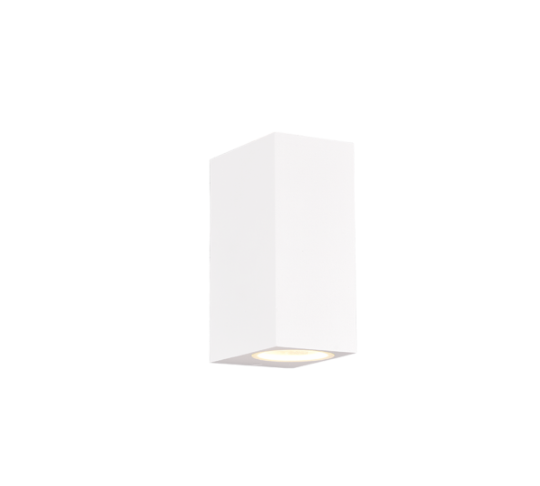 Φωτιστικό Τοίχου Trio Lighting ROYA 2x GU10 Λευκό Ματ Χυτό Αλουμίνιο IP44, Πάνω κάτω φωτισμός – 204269231