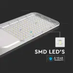LED φωτιστικό δρόμου V-TAC PRO Samsung Chip 100W 6500Κ Γκρί σώμα – 20427
