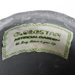 GloboStar® Artificial Garden ALONISSOS 20458 Τσιμεντένιο Κασπώ Γλάστρα – Flower Pot Γκρι Φ18.5cm x Υ14.5cm