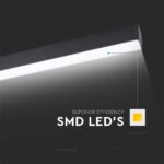LED Γραμμικό Φωτιστικό V-TAC SAMSUNG 120cm 40W Dimmable Οροφής Μαύρο 4000K V-TAC – 21463