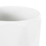 GloboStar® Artificial Garden KARPATHOS 20463 ΣΕΤ 3 Πήλινα Κεραμικά Κασπώ Γλάστρες – Flower Pots Λευκό A:Φ10cm x Υ10cm B:Φ13cm x Υ13.5cm C:Φ16cm x Υ16.5cm