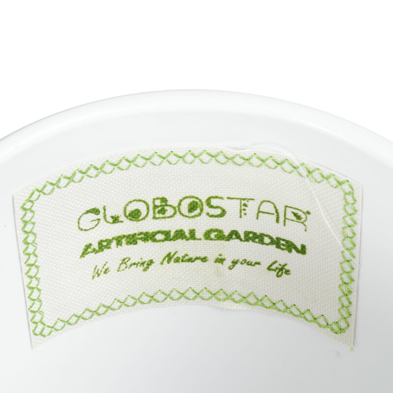 GloboStar® Artificial Garden KARPATHOS 20463 ΣΕΤ 3 Πήλινα Κεραμικά Κασπώ Γλάστρες – Flower Pots Λευκό A:Φ10cm x Υ10cm B:Φ13cm x Υ13.5cm C:Φ16cm x Υ16.5cm